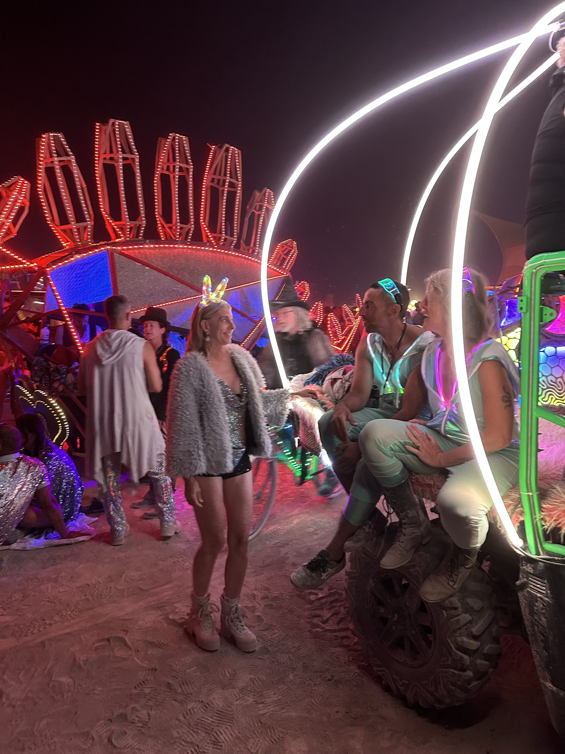 Mystic Rabbit art car on the playa