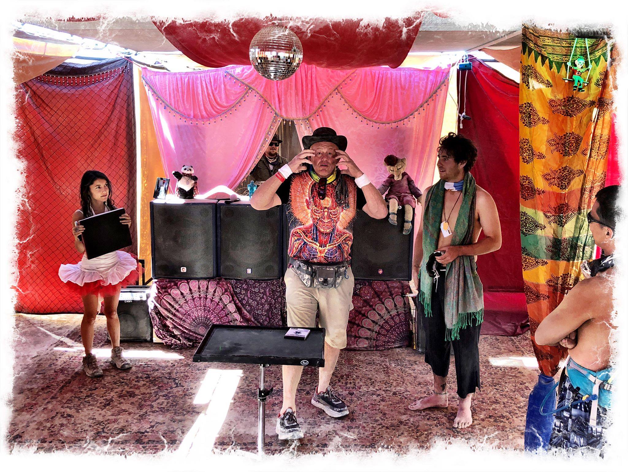 Magic performance at camp